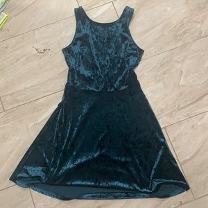 Crushed Velvet Mini Dress